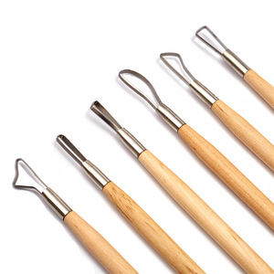 Xin Bowen 6PCS Cutter Clay <span class=keywords><strong>Tools</strong></span> strumenti di dettaglio in ceramica scultura in ceramica strumenti di dettaglio dell'ago Set di artigianato artistico in ceramica - Product Image 1
