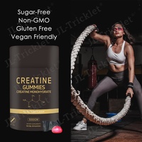 Créatine monohydrate en gommes Julong, marque privée, halal, végétalien, 5000 mg, pré-entraînement, croissance musculaire, boost d'énergie