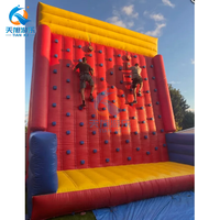 Jeu de sport Mur d'escalade en PVC gonflable pour adultes et enfants Mur de montagne d'escalade gonflable
