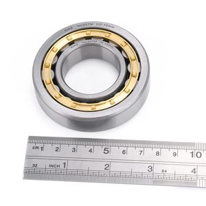 Xike ตลับลูกปืนเม็ดกลม NU207M แถวเดียวขนาด35x72x17มม. สำหรับมอเตอร์ DIY กังหันคอมเพรสเซอร์ลดเกียร์ - Product Image 1