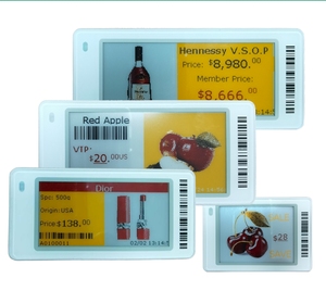 Etiqueta Electrónica de Alta Tecnología para Estantes, Solución ESL de 2.13 Pulgadas, Etiquetas de Precio Digitales con Pantalla Electrónica, Etiquetas de Precio Digitales para Exhibidores de Fruterías - Product Image 1