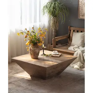 Оптовая продажа, минималистичный обеденный стол в скандинавском стиле, домашний декоративный журнальный столик из массива дерева