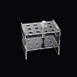 Soporte para jeringas CIDA, estante de fijación, soporte de plástico para pipetas y pajuelas, estante para tubos de ensayo resistente a altas temperaturas, ácidos y álcalis, GMP - Product Image 2