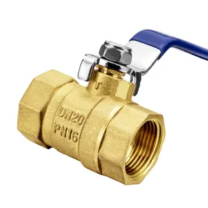 TMOK FF FM 1/2" Nickle Plated Large Flow Water Control Valve Brass Ball Valve