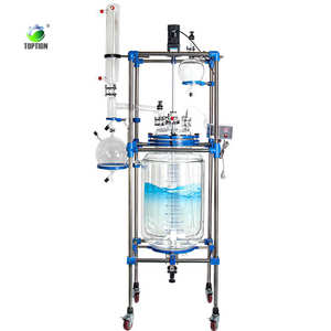 Réacteur chimique industriel de réacteur en verre de la double couche 150L pour le traitement en vrac - Product Image 5