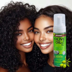 OEM/ODM 207ml <span class=keywords><strong>Mousse</strong></span> Crème Coiffante Bio Végane Séchage Rapide pour Cheveux Bouclés Fixation Forte Sans Parabène Sans Sulfate Contrôle du Frisottis - Product Image 3