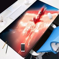 Tapis de souris et de clavier de jeu de style militaire extra large et doux