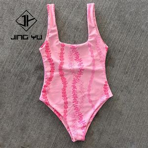 Traje de Baño 2025 de Lujo con Estampado Aloha, Traje de Baño de una Pieza Personalizado de Nailon Reciclado y Spandex - Product Image 3