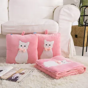 China Supplier New Brand Throw Blanket Blanket And Pillow Pillow Blanket 2 In 1