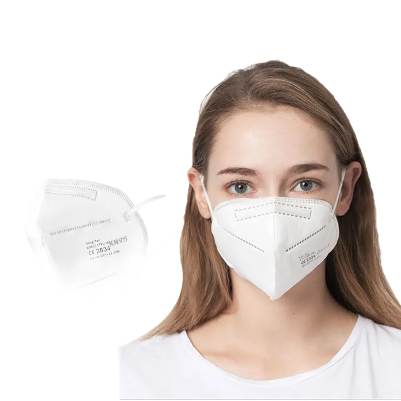 Cotton adjustable Kn95 Disposable foldable Face shield protective kn 95mask ce Supplier without valve FPP2 kn95 mask 6 Ply Care