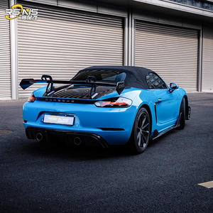 Kit carrosserie amélioré pour <span class=keywords><strong>Porsche</strong></span> Cayman Boxster 718 982 GT4 GT4RS : pare-chocs avant, diffuseur arrière, spoiler en PP/fibre de carbone sèche - Product Image 6