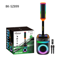 Enceintes colonne pour la maison et l'extérieur, Subwoofer 80W HiFi Stéréo, Basses profondes, pour Home Cinéma, Salon et Extérieur
