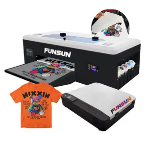 Funsun A3 Size Desktop Dtf Doek Printer Voor T-Shirt Garament Textiel