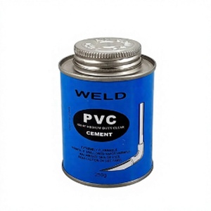 Boîte en fer blanc de 8 oz avec pinceau, récipient adhésif pour usage chimique, pour l'emballage du ciment PVC - Product Image 2