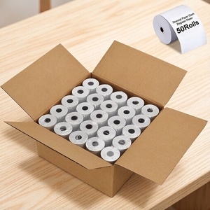 ม้วนกระดาษความร้อนขนาด 57x40 มม. กันน้ำ กันน้ำมัน สำหรับร้านค้าปลีก - Product Image 1