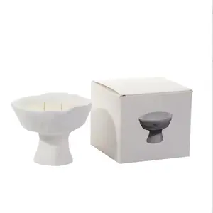 Kabbala Keramik Tasse Aromatherapie Kerzen rauchfrei sojabohnenwachs romantischer Heim-Gipsel duftkerze