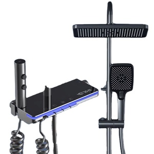 Ensemble combiné <span class=keywords><strong>de</strong></span> <span class=keywords><strong>douche</strong></span> pluie à touches <span class=keywords><strong>de</strong></span> piano avec lumières <span class=keywords><strong>d</strong></span>'ambiance à LED Système <span class=keywords><strong>de</strong></span> <span class=keywords><strong>douche</strong></span> <span class=keywords><strong>thermostatique</strong></span> blanc - Product Image 1