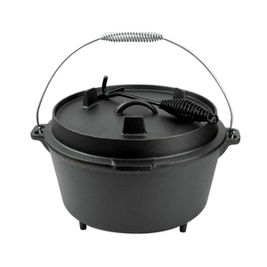 Four hollandais <span class=keywords><strong>en</strong></span> <span class=keywords><strong>fonte</strong></span> de style américain personnalisé, 8,5 QT, revêtement à l'huile végétale, sans PFOA, écologique, pour camping <span class=keywords><strong>en</strong></span> extérieur - Product Image 1