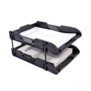 Portadocumenti <span class=keywords><strong>da</strong></span> <span class=keywords><strong>Scrivania</strong></span> in Plastica Nera Foska Organizzazione per Ufficio e Aula per Carta A4 Posta Riviste e Accessori <span class=keywords><strong>da</strong></span> Ufficio - Product Image 2