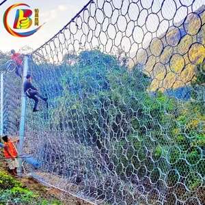 Toprak Kayması Kaya Düşmesi Koruması Dokuma Takviyeli Örgü Pasif Engelleyici Esnek Bariyer Duvar <span class=keywords><strong>Metal</strong></span> Örgü - Product Image 4