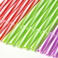 Pailles à boire jetables en PLA 100P sans plastique, à base de maïs, biodégradables, compostables, sans BPA, durables, pour les fêtes