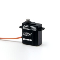 Servo Digital sin Núcleo FT2815M 7.4V 15kg.cm con Engranajes Metálicos y Carcasa de Aluminio 180 °   Para Robots RC, Helicópteros, Coches, Aviones, Camiones y Vehículos con IA
