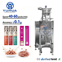 Machine d'emballage entièrement automatique pour bâtonnets de friandises pour chats, liquides visqueux de qualité alimentaire, snacks humides pour animaux, aliments pour chats, aliments pour chiens, sauces