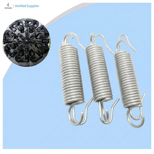 Ressort d'extension de haute qualité à double crochet, ressort de tension en acier inoxydable et acier au carbone, ressort hélicoïdal pour applications industrielles - Product Image 1