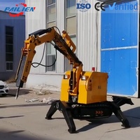 Robot Pembongkaran Mini Bertenaga Diesel dan Listrik dengan Lengan Palu untuk Pertambangan Beton dan Penyelamatan Kebakaran