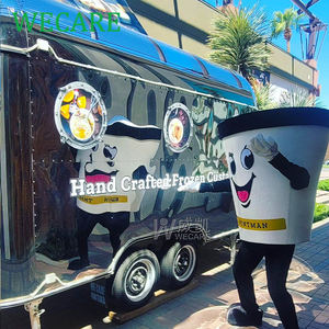 WECARE Acier Inoxydable Glace Salle À Manger <span class=keywords><strong>Voiture</strong></span> Mobile Traiteur Cuisine Bar Remorque Remolque Food Truck Restaurant Entièrement Équipé - Product Image 6