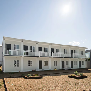 Installation rapide du logement de travail 90ft 18 chambres conception de cadre en acier avec récupération des eaux de pluie pour une utilisation durable de l'<span class=keywords><strong>eau</strong></span> - Product Image 1