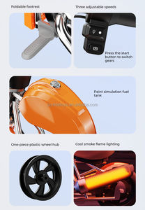 Motocicleta eléctrica recargable para niños de 25V, patinetes de juguete para niños de 2 a 10 años con pilas - Product Image 4