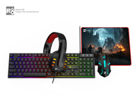 Set periferal Gaming 4-in-1-tentukan Game dengan gaya & kinerja