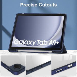 Hybrid TPU Acrílico <span class=keywords><strong>Ultra</strong></span> Thin Clear Back Funda inteligente plegable para Samsung <span class=keywords><strong>Galaxy</strong></span> <span class=keywords><strong>Tab</strong></span> A9 Plus X210 X 215 Smart Back Cover - Product Image 5