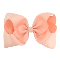 Color caramelo 8 pulgadas niños arco horquilla flor arco horquilla tocado 20 colores pelo Clip girar Hairbow bebé accesorios para el pelo