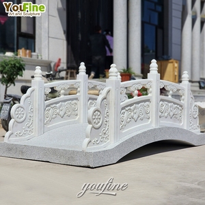 <span class=keywords><strong>Pont</strong></span> de <span class=keywords><strong>jardin</strong></span> décoratif en marbre blanc naturel de style <span class=keywords><strong>japonais</strong></span> - Product Image 2