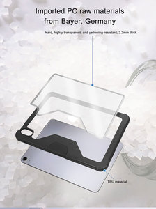 เคส ODM PC+TPU แบบพับสามตอน ทนทานต่อการตกกระแทก พร้อมช่องใส่ปากกาในตัว ฟังก์ชั่นปลุก/พักอัตโนมัติ สำหรับ iPad 11 นิ้ว - Product Image 2