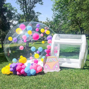 Hot Casa Bolle Gonfiabile <span class=keywords><strong>de</strong></span> qualité commerciale PVC enfants fête clair dôme ballon Portable Air bouncer gonflable bulle maison tente - Product Image 2