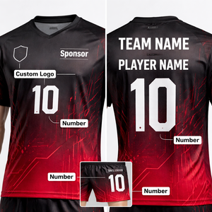 Maglia da Calcio Retrò Personalizzata per Giocatori, Versione Thailandese, Traspirante, Estiva, Best-Seller, con Pantaloncini, 100% Cotone - Product Image 3