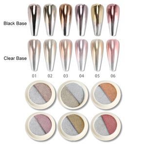 Polvo de Uñas en Oferta, Dos Colores, Efecto Láser Sólido, Polvo Brillante para Uñas con Efecto Cromo Espejo - Product Image 5