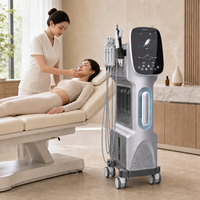 Appareil de soin du visage à l'oxygène par aspiration Aqua Peel, microdermabrasion, oxygénothérapie, dermabrasion au diamant, machine à bulles H2O2
