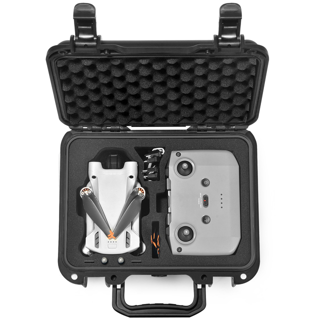 Plastic Hard Case with Custom Foam Shockproof Drone Protective Carrying Cases Waterproof Plastic Tool Cases for DJI MINI DRONE