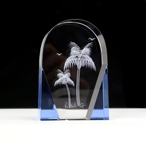 Commercio all'ingrosso <span class=keywords><strong>Souvenir</strong></span> di cristallo albero di cocco K9 Laser cristallo cubo di vetro per i regali - Product Image 4