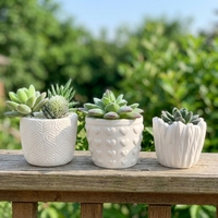 Moule en silicone pour pot de fleurs en ciment DIY, résine époxy, fabrication artisanale, moule réutilisable pour pot de plante en plâtre