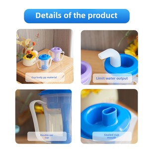 Food Grade BPA Free Food Safe No-Spill Cup Silicone <b>Toddler</b> Sippy Cup with Lid Straw Mug Cup Portable Custom Logo - Product Image 2