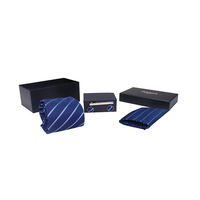 Emballage de cravate en carton imprimé avec logo personnalisé ensembles de cravates pour hommes boîte-cadeau