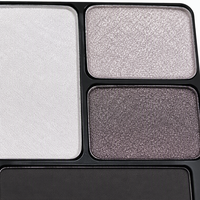 Palette de fards à paupières lumineux métalliques à quatre compartiments, couleur unique, personnalisable OEM/ODM, résistante à l'eau, longue tenue et anti-bavures