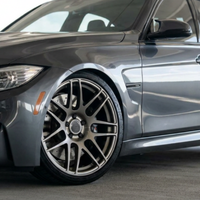 Rines Monobloque Forjados F14 Grises Personalizados de 18, 19 y 20 Pulgadas, Alta Capacidad de Carga, Estilo Deportivo Agresivo para BMW M3 M4 G80 Competition Sedán