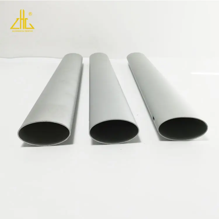 Tubos ovalados de extrusión de aluminio, tubos elípticos anodizados de aluminio para muebles