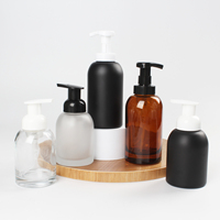 375ml Frost Amber Foam Pump Container Distributeur de savon liquide moussant Bouteilles cosmétiques